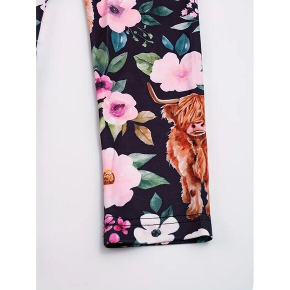 2PC set Girl's Long Sleeve Top & Pants Set, Cartoon Pattern Casual Outfits - Picture 4 of 4